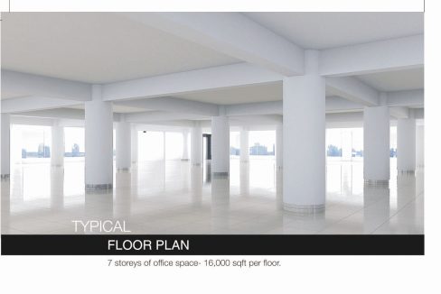 Open floor plan 16000sqft